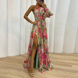 Filippa | Rochie asimetrică cu un singur mânecă
