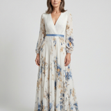 Anaïs | Rochie Maxi Floral cu Mâneci Lungi